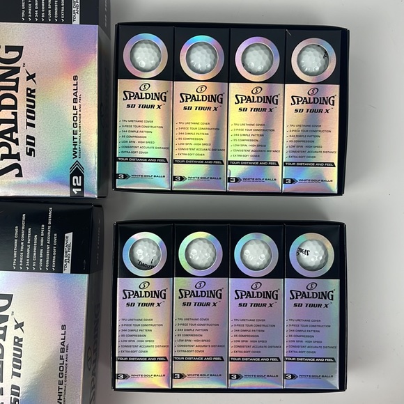 Spalding Other 2 Spalding Sd Tour X White Golf Balls 3 Piece